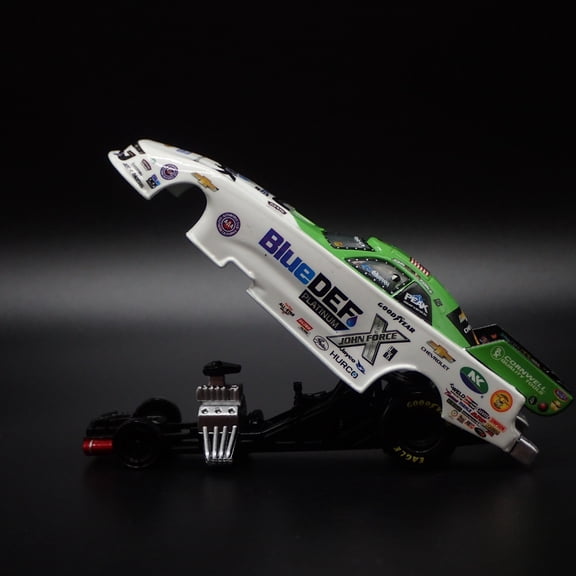 Open Box 2022 JOHN FORCE NHRA FUNNY CAR CHEVY CAMARO BLUEDEF 1:64 SCALE DIECAST MODEL CAR
