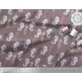 thumbnail image 3 of Soimoi Rayon Fabric Jellyfish & Seahorse Ocean Decor Fabric Printed Yard 56 Inch Wide, 3 of 3