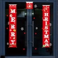 thumbnail image 2 of Merry Christmas Colgando Banners Pórchos Bienvenidos Signos Home Holiday Año Nuevo Decoración de cumpleaños para puertas Yard Rojo 2 piezas Speravity HA010416-01B, 2 of 6