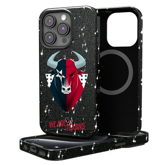 Keyscaper Black Houston Texans 2024 Illustrated Limited Edition Bling iPhone Case