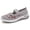 Grey, variant on Orthopedic Shoes for Women Floral Embroidered Breathable Casual Walking Sneakers