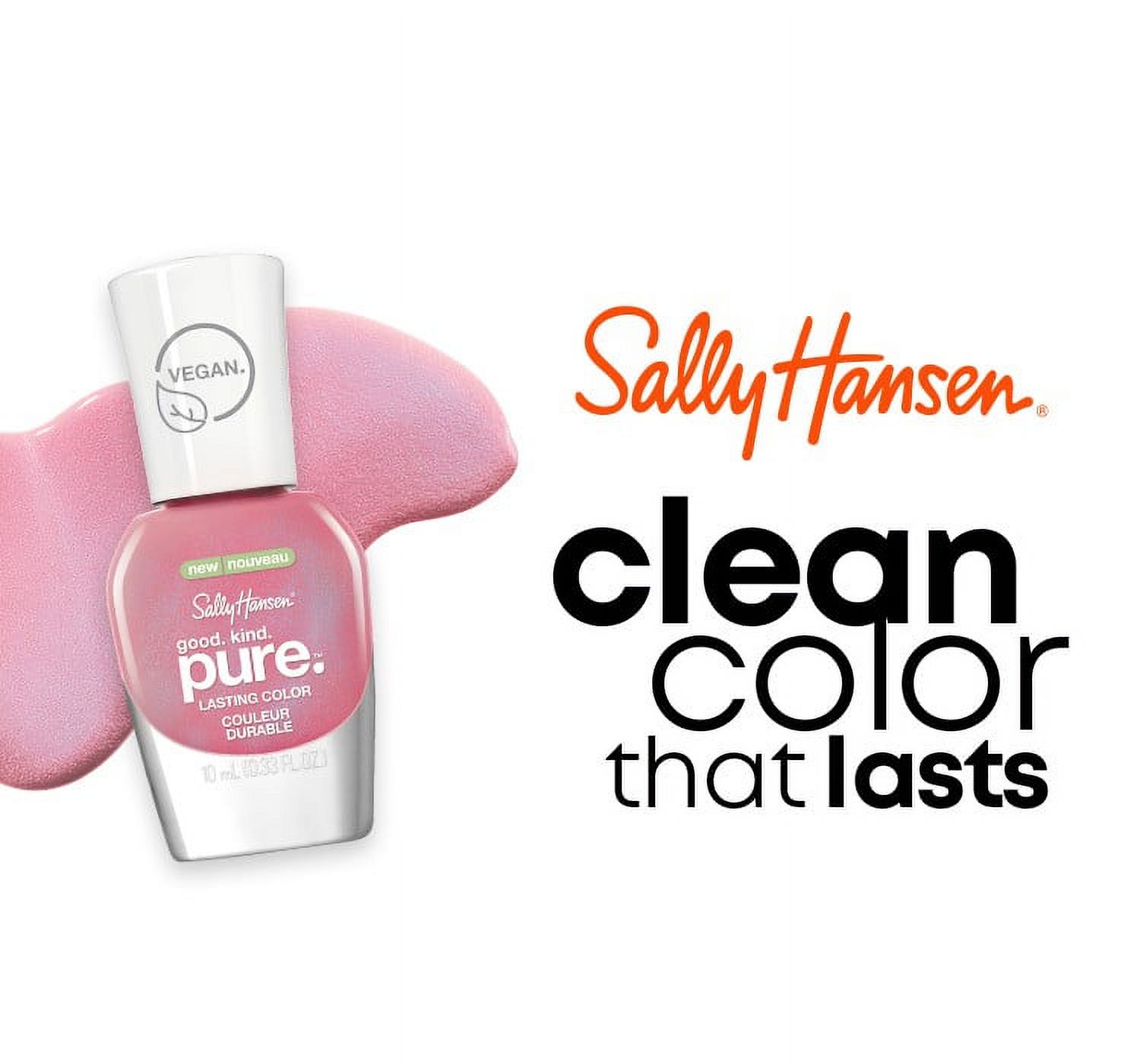 Sally Hansen Good.Kind.Pure. Vegan Nail Polish, Crystal Blue, 0.33 oz, Clean Nail Polish - image 5 of 21