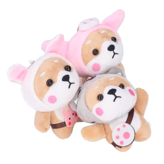 Colgante De Muñeco De Peluche Para Perro, Mini Muñeco De Peluche Para Perro, 3 Uds., Adorno De Algodón PP Para Niños Y Niñas Para Fiestas De Navidad Cergrey Soft Dog Plush Doll