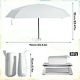 thumbnail image 2 of Bocaoying Mini Folding Umbrella with Case, Lightweight Portable Umbrella, Light Compact Rain Umbrella for Travel Outdoor Daily Use, Sun & Rain Pocket Umbrella for Girls and Women, 2 of 7