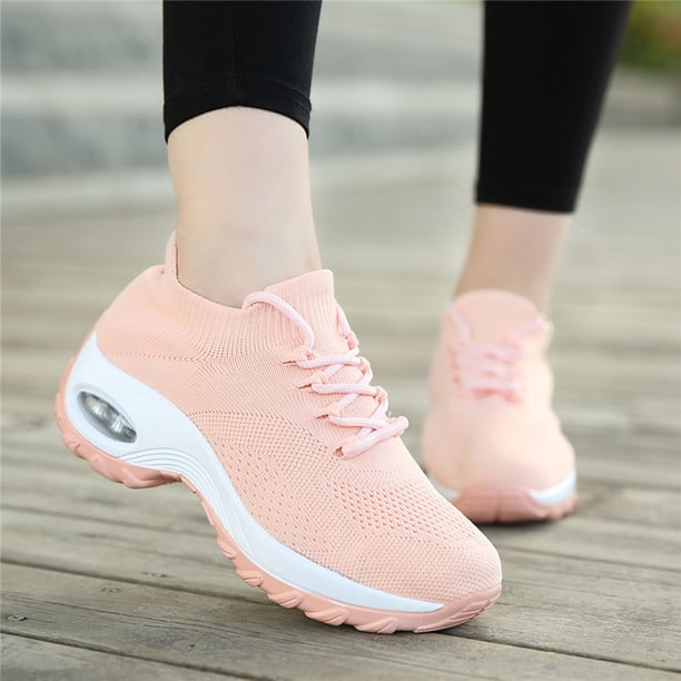 Zapatos de mujer Deportes Transpirables Mujeres Volando Calcetines Tejidos Zapatos Caminar Casual Correr Zapatillas Wmkox8yii shalkjhdk2970