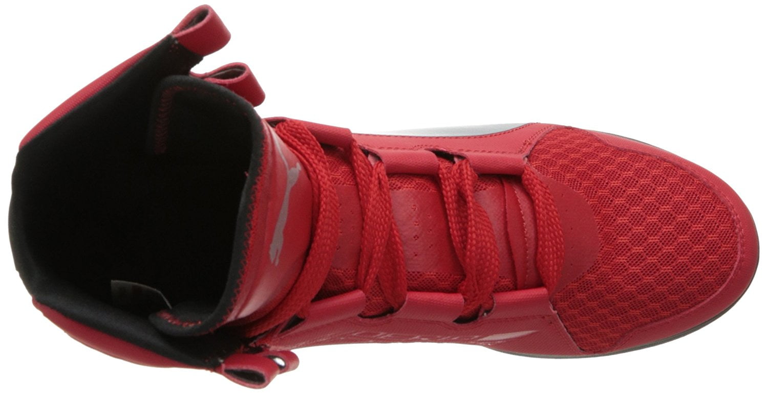 puma ferrari red high ankle shoes