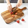 thumbnail image 5 of WozhuoToy Wood Cutting Board, Thick Chopping Board with Deep Juice Groove, Kitchen Butcher Block Cutting Board for Meat, Vegetables and Fruit, 5 of 5