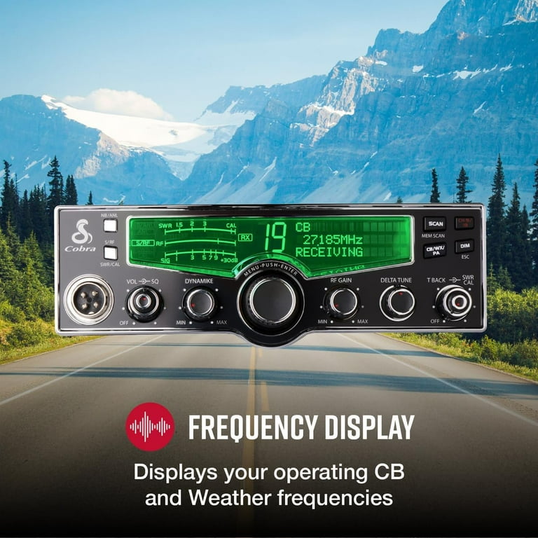 Cobra 29 LX Professional CB Radio with 4-Color Selectable LCD