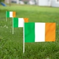 thumbnail image 7 of Anley 12 Pack Ireland Mini Flag - Hand Held Miniature Irish National Flags 5x8 Inch, 7 of 7