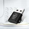 thumbnail image 4 of pitrice Charging Adapter Mini Phone USB to Type-C Converter Portable USB 3.0 Aluminum Alloy Adapter, Black, 4 of 8