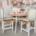 thumbnail image 3 of Summer Starfish Coral Chair Covers Set of 1 Watercolor Seaweed Ocean Retro Chair Back Covers Stretch Removable Washable Slipcovers Protector for Dining Room Kitchen Party Decor, 3 of 9