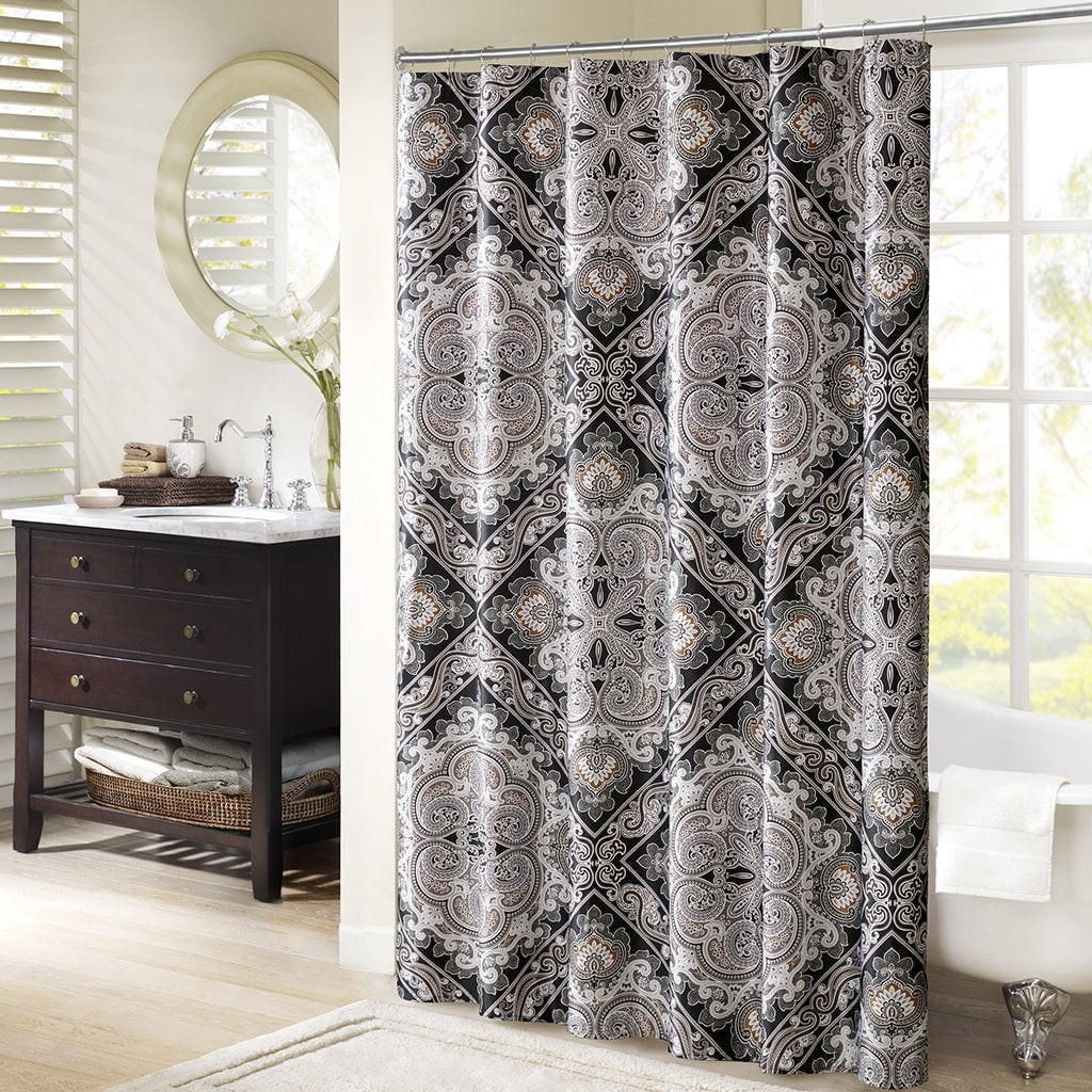 Josephine Shower Curtain Black 72x72