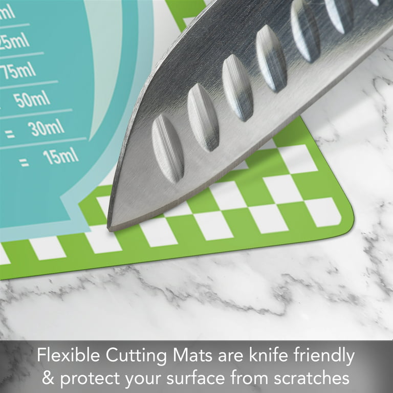 Cut N' Funnel Relax At The Beach Designer Flexible Plastic Cutting Board  Mat 15 by 11.5
