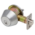 thumbnail image 2 of Dexter Commercial Hardware DB2000-SCT-626-KDC Grade2 Single Cylinder x Turn Deadbolt, Satin Chrome, 2 of 3