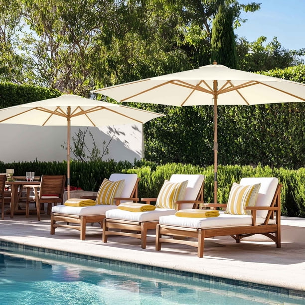 german patio umbrella TheLAShop 13 Ft Wood Market Outdoor Furniture Its the perfect companion for the most demanding R HeyJiaYu 13ft Outdoor Table Umbrella,
