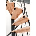 thumbnail image 6 of Chicago Spiral Stair - 47" Diameter - Black with Beech Treads (Height Range: 82-1/2"H - 120-1/4"H), 6 of 7