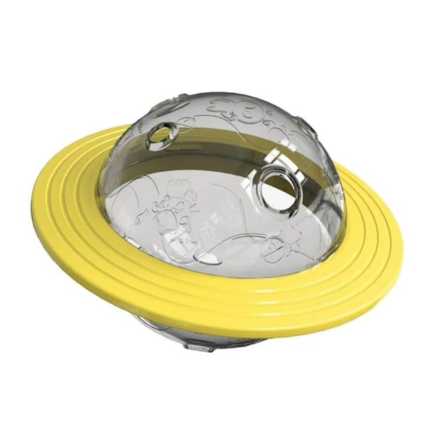 Juguete para tratar mascotas, juguete dispensador de golosinas para perros, masticadores agresivos, alimentador , alimento para perros y gatos, , amarillo