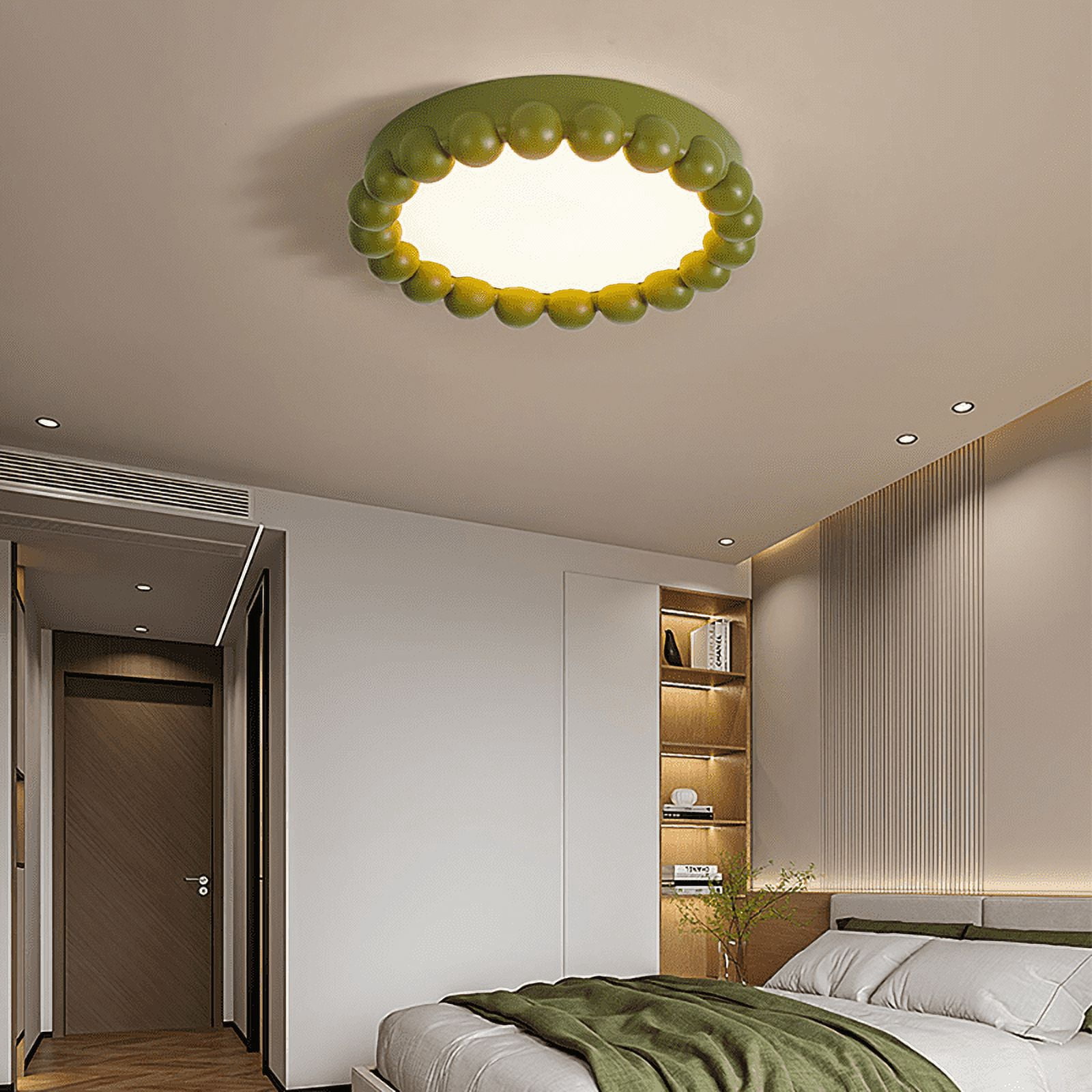 Arturesthome Minimalist Resin Beads Shape Flush Mount Ceiling Light