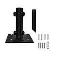 thumbnail image 4 of Deck Mount Umbrella Holder, Outdoor Umbrella Base Stand for Deck, Dock, Patios Garden, Pontoon and Backyard, Black, 4 of 6