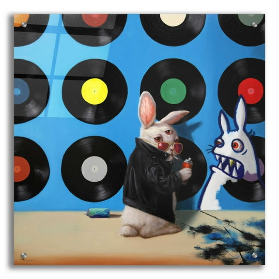 Epic Art 'Bad Bunny' by Lucia Heffernan, 24"x24"