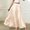 Beige, variant on Womens Satin Skirts Ruffle Hem Layer Elastic Waist Flowy Long Skirts Summer Springs Breathable Lightweight Casual Comfy Fashion Stylish Maxi Ankle High Skirt