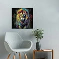 thumbnail image 4 of ONETECH Animal Pictures Graffiti Canvas Wall-Art For Bedroom - Lion Pictures Wall Decor for Teen Boys Bedroom - Colorful Wall Art Ready To Hang Size 20\x20\, 4 of 4