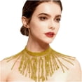 thumbnail image 2 of Fewfanhot Ladies' Fashion Sequin Tassel Necklace - Sparkling Dance Performance Accessory for Festive, Party & Stage Outfit, 2 of 3
