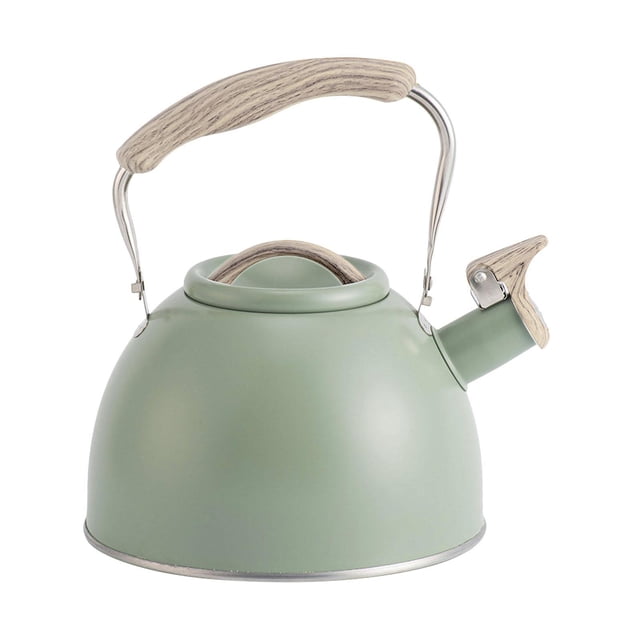 Matsuzay Portable Whistling Kettle 3L Large Capacity Kettle Water Juegos de servir café y té Verde claro