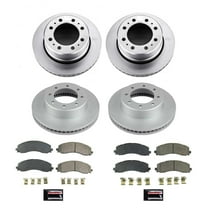 PowerStop Front and Rear Geomet Coated Brake Rotor and Pad Kit Fits: Select Models CRK8639