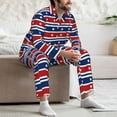 thumbnail image 6 of KLL Fourth Of July Sleepwear Mens Flannel Pajamas,Long Cotton Pj Set, 6 of 7