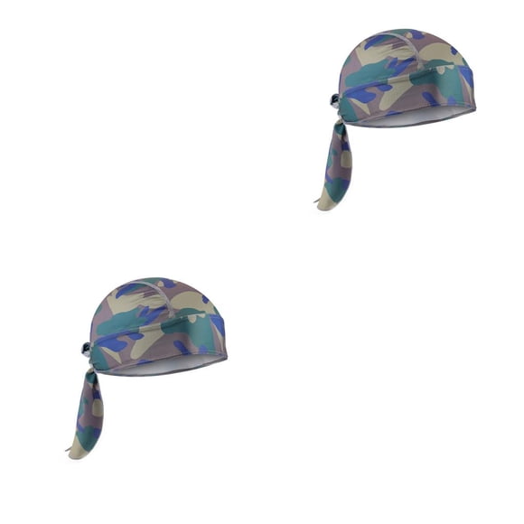 Toystoory Cintas para la cabeza para ciclismo, gorros para ciclistas, pañuelo transpirable para la cabeza, accesorios para exteriores, pañuelo tipo 18 TJ-MC-18 2piezas