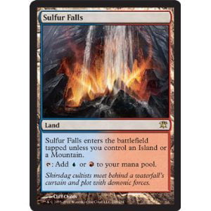 - Sulfur Falls - Innistrad, A single individual card from the Magic: the Gathering (MTG) trading and collectible card game (TCG/CCG). Ship from