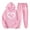 Pink, variant on Aoochasliy Womens Pants Plus Size 2PCS Long Sleeve Pullover Hoodies Sweatshirt and Sweatpants Fall Winter Suit