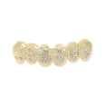thumbnail image 5 of Unique Bargains 1 Set Fake Teeth Grills Poker Diamond Chart for Hip Hop Gift Gold Tone, 5 of 6