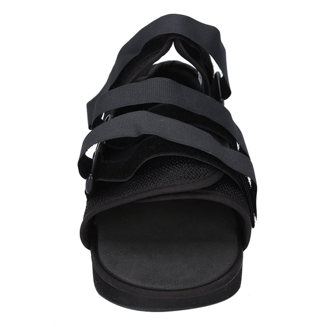 Cast Post‑op Shoe Toe Walking Boot Shoe Foot Protection Cast Boot for Broken Foot(Black S)