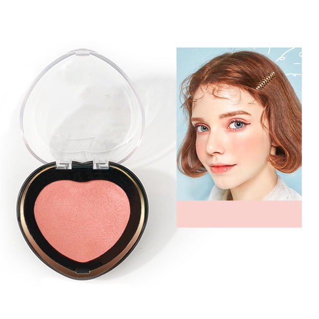 Love Powder Blusher Creates A Smooth And Soft Appearance Perfect Velvet Covering Effect Convenient And Compact To The Plane, Makeup White Blusher