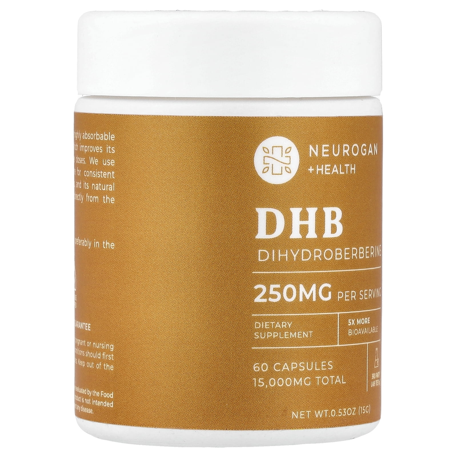Neurogan Health DHB, 250 mg, 60 Capsules
