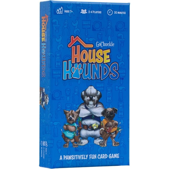 House Hounds Family Card Game - A Race to Collect Workers Needed to Fix up Broken Down Houses, Strategy Game for Families, Adults, Kids, Ages 7 , 2-4 Players