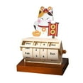 thumbnail image 2 of veasfak Desk Calendar Artwork Stable Daily Use Calendar for Countertop Office School, 2 of 9