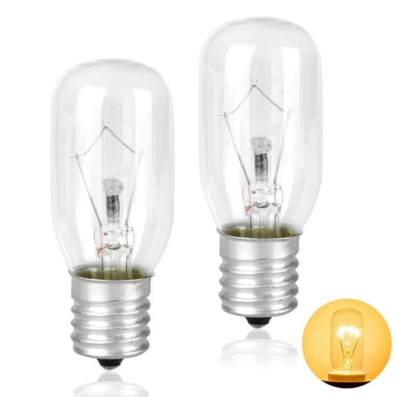 SkyAuks LED Incandescent Small Oven Utility Light Bulbs, Dimmable, Flickerfree, Energyefficient (2 Pack)