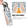 thumbnail image 4 of Yayeee 20oz Insulated Water Bottle Double Wall Stainless Steel with Flip Straw Lid, Leopards Leaves, 4 of 7