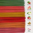 thumbnail image 4 of 102pcs 6-Fruit Flavor Incense Sticks - Rich Fruity Aromas (Cantaloupe, Strawberry, Watermelon) 10.04in, Wooden Holder for Yoga, Meditation, & Hydrotherapy Decor - Ideal Home & Party Gift, 4 of 5