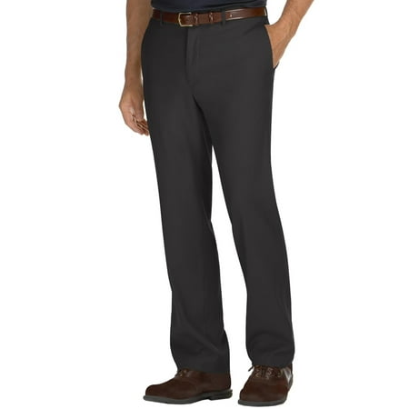 Perry Ellis Portfolio Modern Fit Flat Front Dress Pants Black Ice 36 x 29