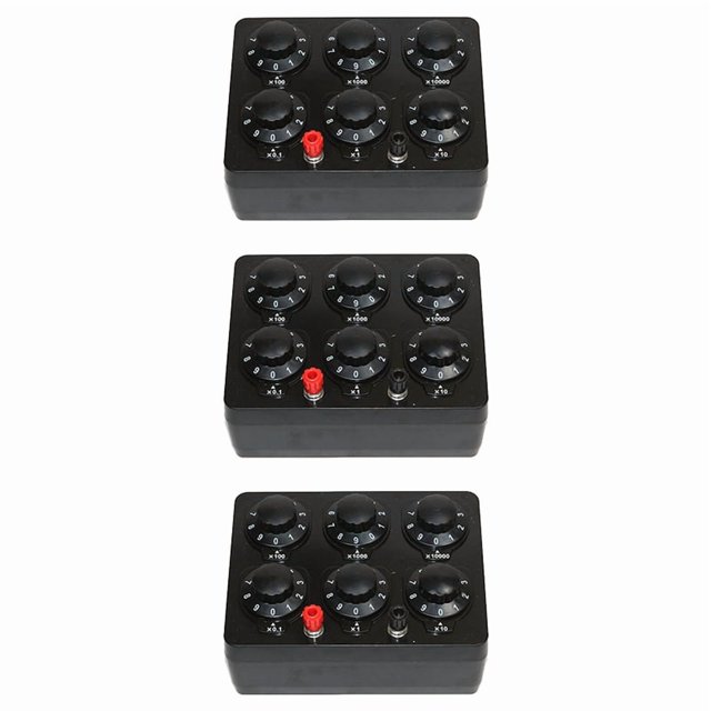 3X 0-99999.9 Ohm Simple Resistance Box Variable Decade Resistor Teaching Instrument Teaching Resistance Box