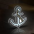 thumbnail image 4 of Vintage Anchor 3D Novelty Light Box, Old School Hipster Art Nautical Decor for Sailor Style Homes and Ink Lovers (Width 16 inch, 40cm), 4 of 9
