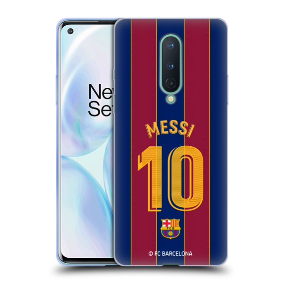 Head Case Designs Officially Licensed FC Barcelona 2020/21 Players Home Kit Group 1 Lionel Messi Soft Gel Case Compatible with OnePlus OnePlus 8 5G