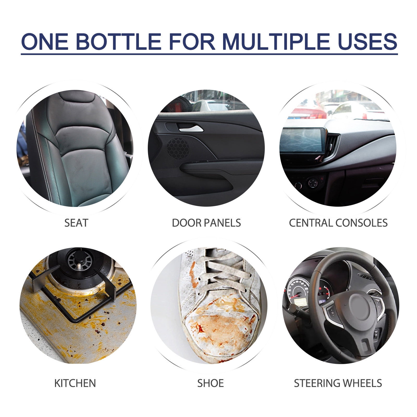 Autogo Foam Cleaner,Foam Cleaner Multi Purpose,100ml Foam Cleaning Spray For Car,Interior Multi-Purpose Upholstery Leather Cleaner Deep Cleaning Car.(1PC)