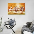 thumbnail image 5 of Seven Lucky Running Wild Horses Canvas Poster Artworks Picture Print Poster Wall Art Painting Canvas Gift Decor Home Posters Decorative 16x24inch(40x60cm), 5 of 6