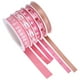 thumbnail image 5 of 5 rollos de cinta navideña de 25 m de largo, ideal para envolver regalos navideños y manualidades (rosa)., 5 of 5