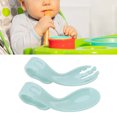 thumbnail image 1 of Baby Training Fork Spoon, Self Feeding Learning Fork  PP  for Home, 1 of 8